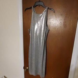Silver party dress